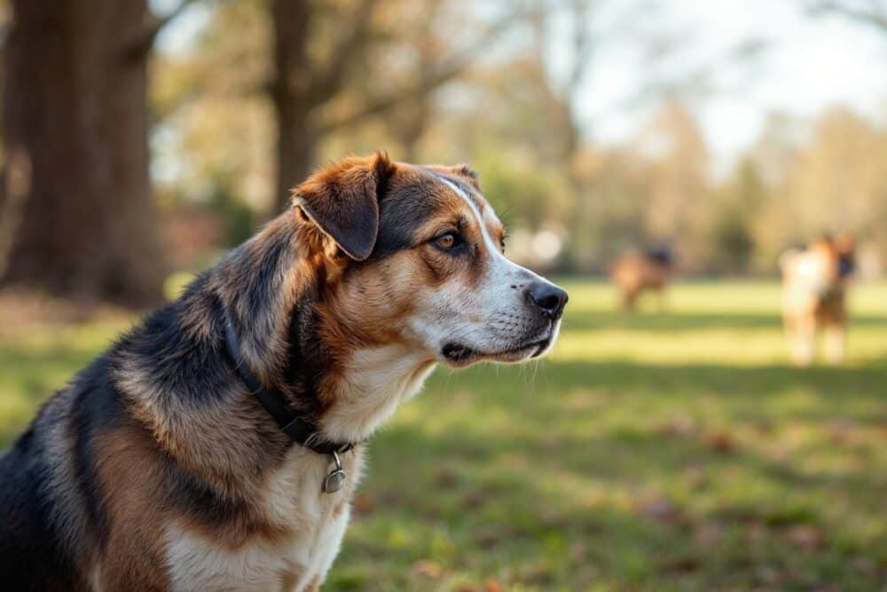 Hund beißt andere Hunde