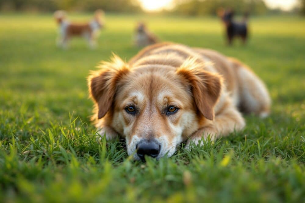 Hund beißt andere Hunde